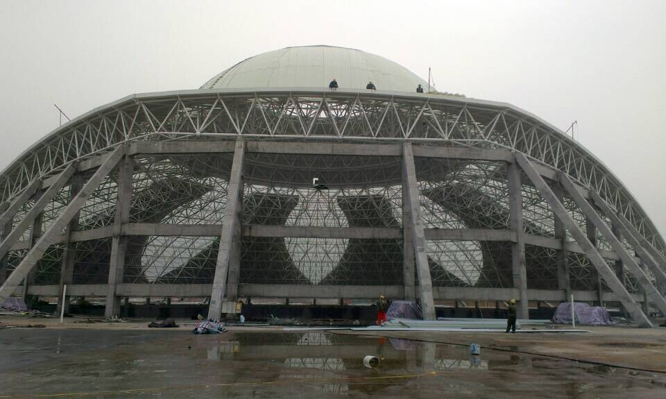 万宁温泉馆网架工程